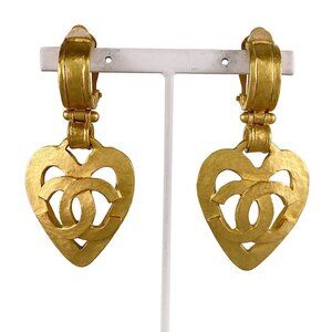 CHANEL Gold plated Earring